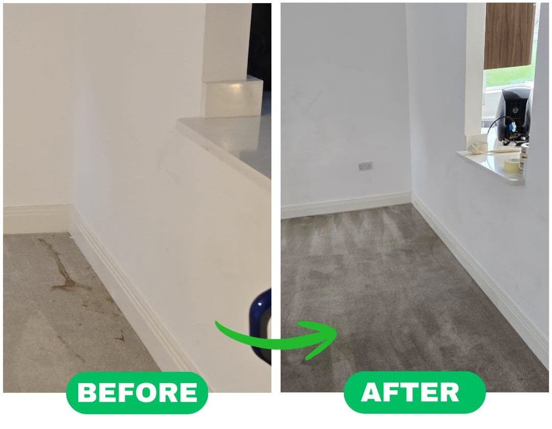 Carpet Cleaning by FreshEnd: before and after
